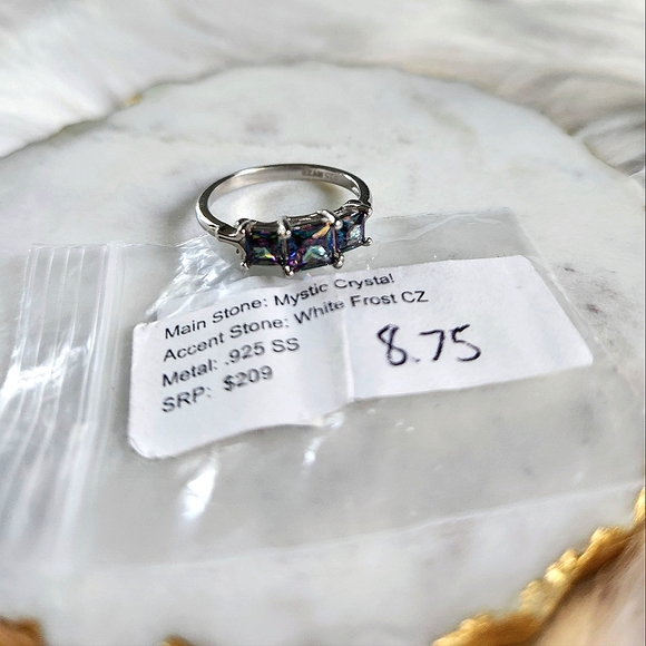 NWT Ryze Mystic Crystal .925 Sterling Silver Ring - Size 8.75 - Picture 3 of 9